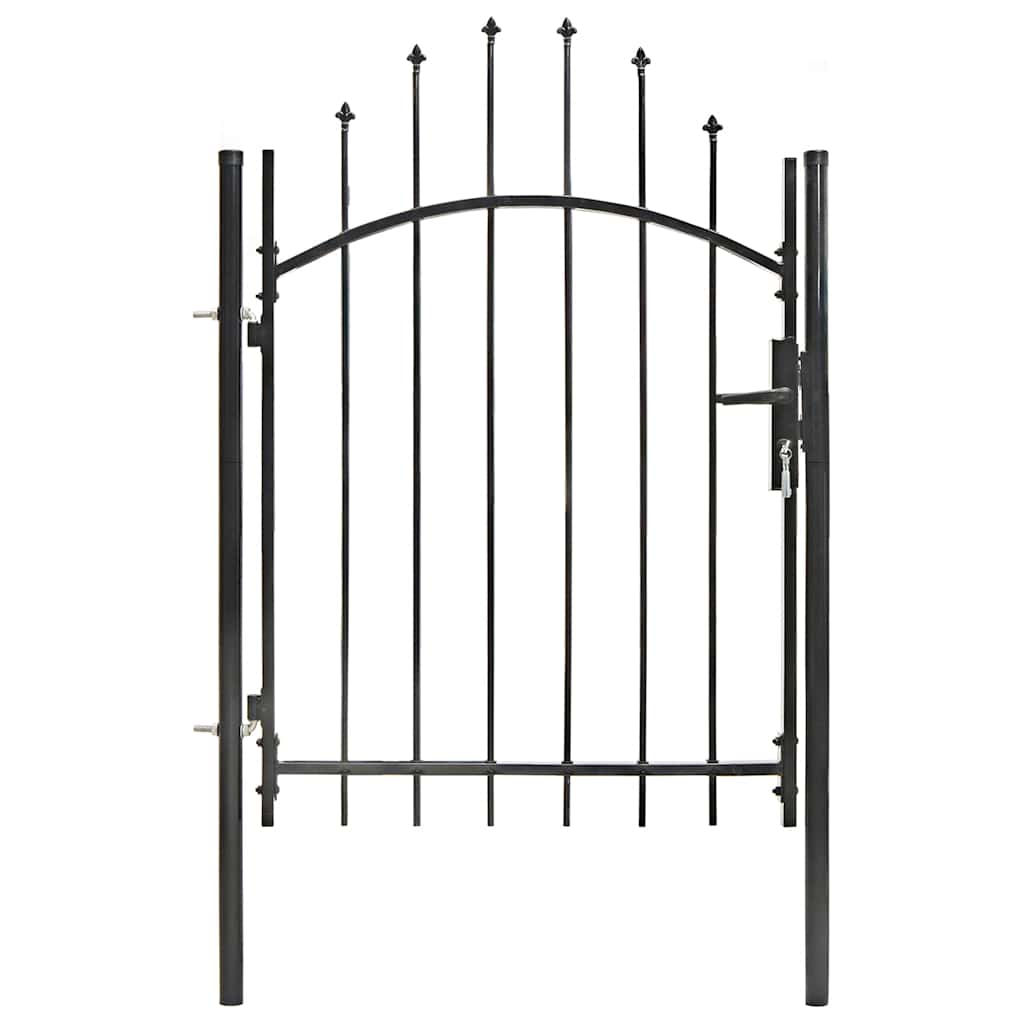 Vidaxxl Tor 1x1,5 m Stahl schwarz