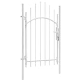 Vidaxl tuinpoort staal 1x2,25 m wit