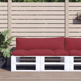 Vidaxl Pallet cushions 2 st fabric red