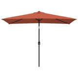 Vidaxl parasol avec poteau métallique 300x200 cm terre cm