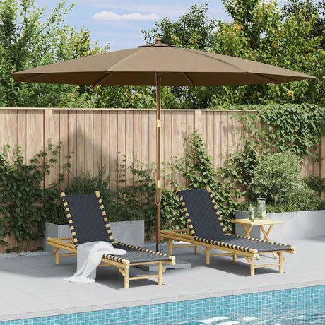 Vidaxl -Parasol mit Holzstange 350 cm Taupe