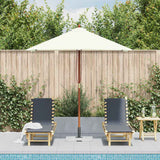 VIDAXL -Parasol mit Holzstange 150x200 cm sandgeläutet