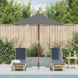 VIDAXL -Parasol mit Holzstange 150x200 cm Anthrazit