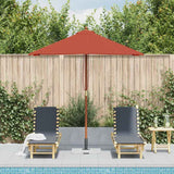 Vidaxl Sonnenschirm mit Holzmast 150x200 cm terrakottafarben