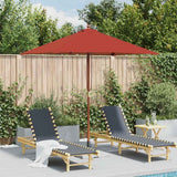Vidaxl Sonnenschirm mit Holzmast 150x200 cm terrakottafarben