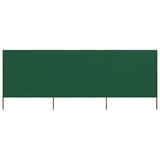 Vidaxl Windschutzscheibe 3 Paneele 400x120 cm Stoff grün