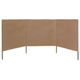 Vidaxx Windschutz 3-teilig 400x120 cm Stoff Taupe