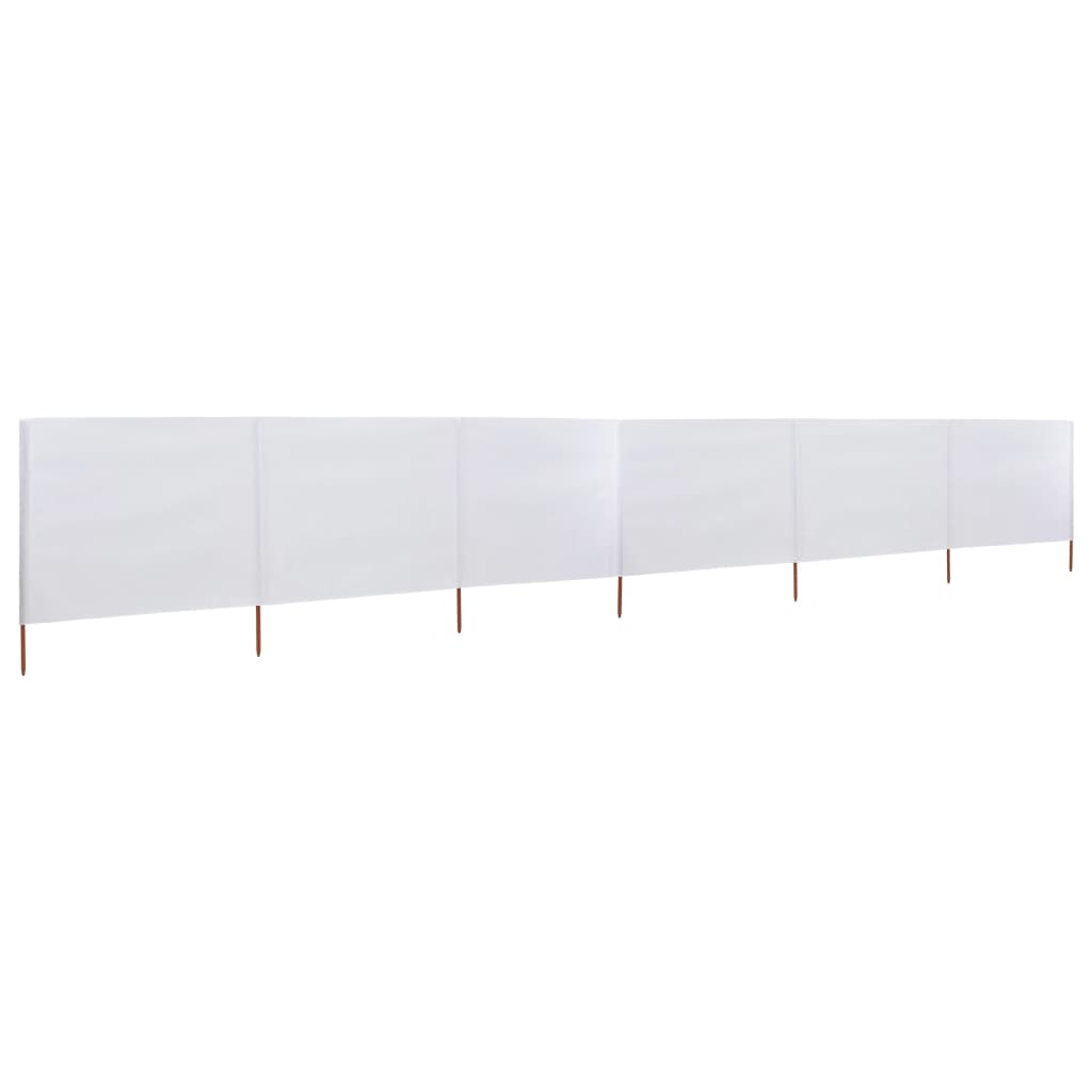 VIDAXL MODULE 6 pannelli 800x80 cm tessuto bianco