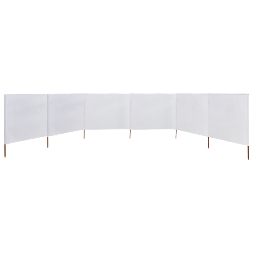 VIDAXL MODULE 6 pannelli 800x80 cm tessuto bianco