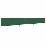 Vidaxl Windschutzscheibe 6 Paneele 800x80 cm Stoff grün
