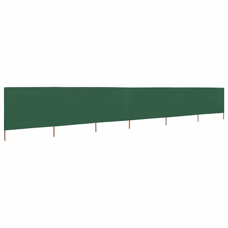 Vidaxl Windschutzscheibe 6 Paneele 800x80 cm Stoff grün