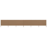 Vidaxl Windschutzscheibe 6 Paneele 800x80 cm Stofftaupe