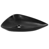 Vidaxl Washbasin Triangular 645x455x115 mm ceramiczna czerń