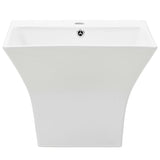 VidaXL Washbasin Wall -mounted 500x450x410 mm Ceramic White