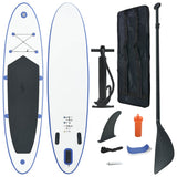 Vidaxl stand-up paddleboard gonflable bleu et blanc