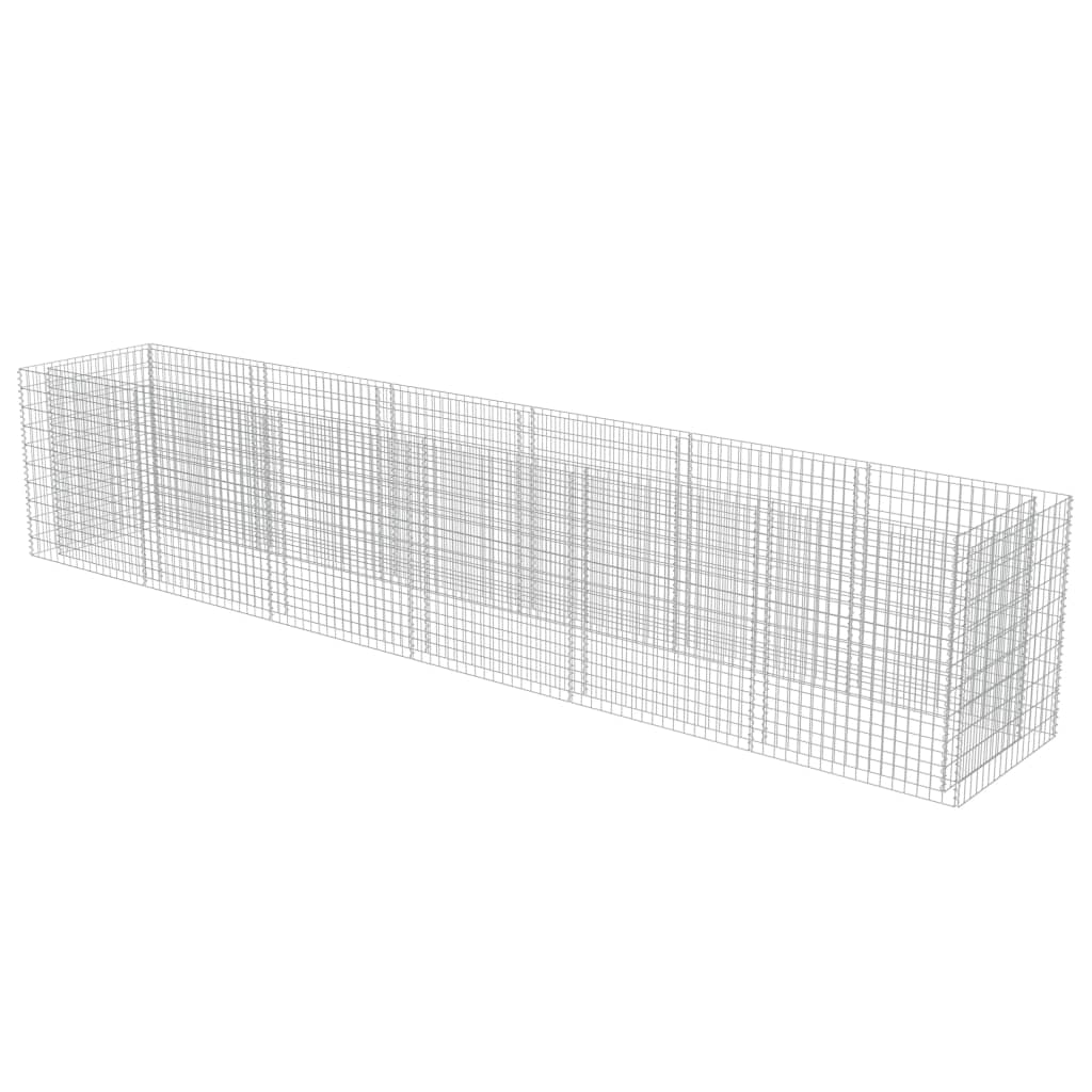 VIDAXL GABION -Planungsbox 540x90x100 cm verzinkter Stahl erhöht