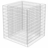Vidaxl Gabion -Pflanzer vermehrte 90x90x100 cm verzinkter Stahl