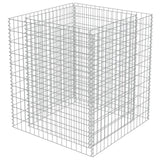 Vidaxl Gabion Planter Insentado 90x90x100 cm de acero galvanizado