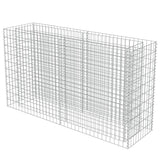 Vidaxl Gabion Planter hævet 180x50x100 cm galvaniseret stål