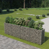 Vidaxl Gabion Planungsplanungskëscht huet 360x50x100 cm galvaniséiert Stol