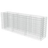 Plantador de Gabion Vidaxl elevado 270x50x100 cm de acero galvanizado