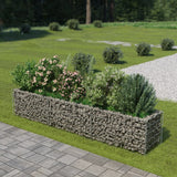 Vidaxl Gabion Planter höjde 270x50x50 cm galvaniserat stål