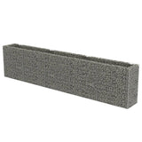 Vidaxl Gabion Planter Insented 450x50x100 cm galvaniseret stål