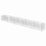 Vidaxl Gabion Pflanzer 450 x 50 x 50 cm verzinkter Stahl angehoben