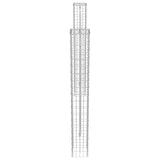 Vidaxl afrasteringspaal 2 pcs zilver 20 x 20 x 190 cm metaal