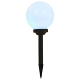 Vidaxxl LED-Solarlampen rund 20 cm RGB 3 Stk