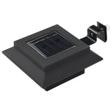 Vidaxxl LED-Solarlampen quadratisch 12 cm schwarz 6 Stk