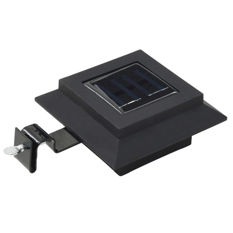 Vidaxxl LED-Solarlampen quadratisch 12 cm schwarz 6 Stk