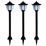 Vidaxl -LED -Solarlampen schwarze 3 PCs