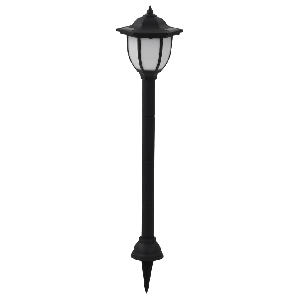 Vidaxl led-solarlampen zwart 3 st