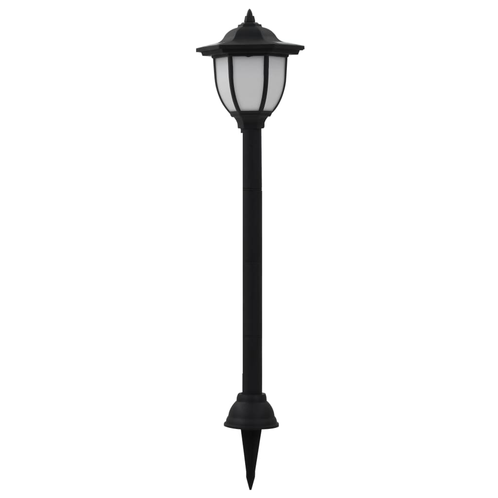 Vidaxl led-solarlampen zwart 3 st