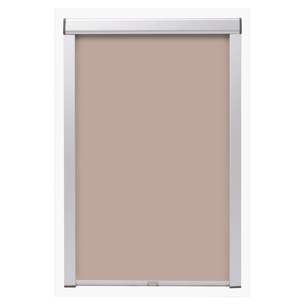 Vidaxl rolgordijn verduisterend beige ck02