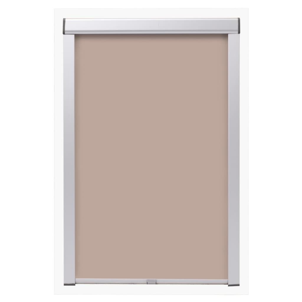 Vidaxl Roller Blind Blackout Beige PK08