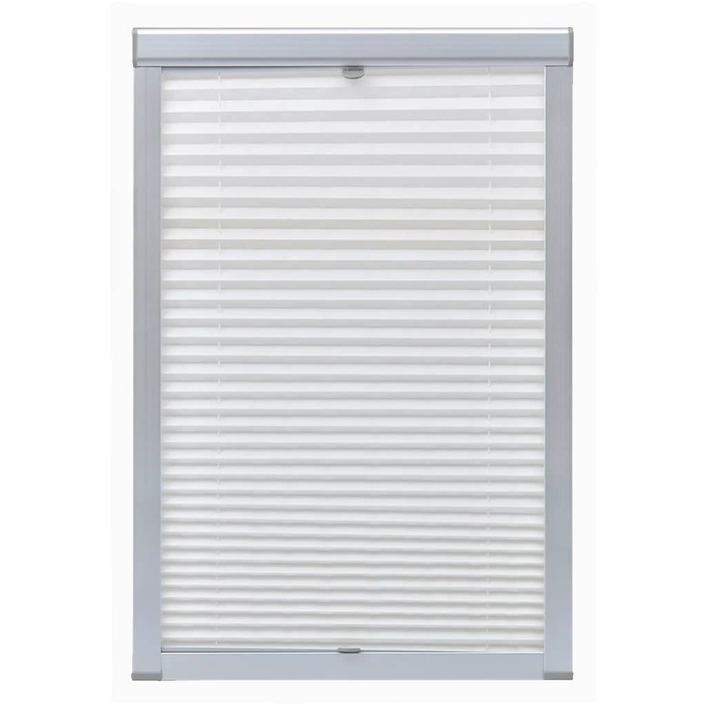 Vidaxl Roller Blind Falten weiße PK06