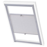 VidaXL Roller blind pleated White SK08