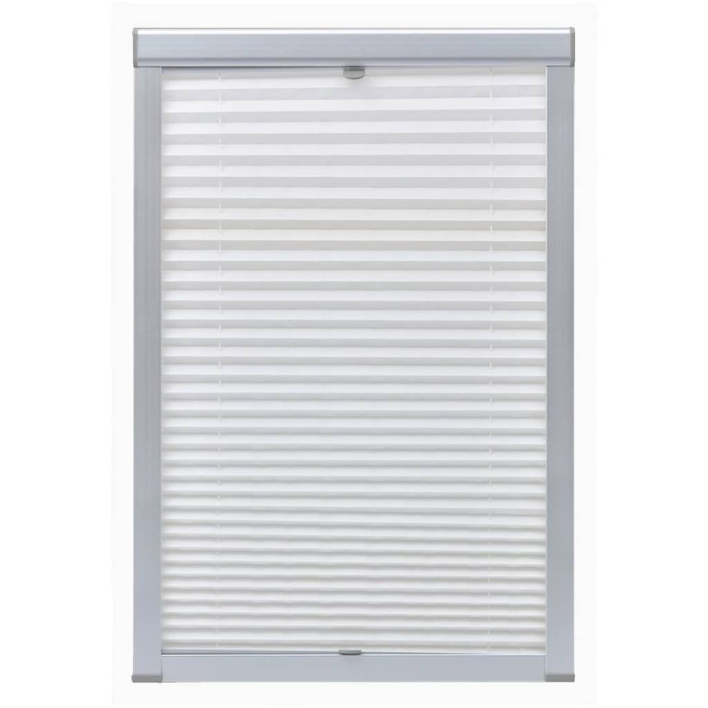 VidaXL Roller blind pleated White SK08