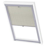 Vidaxl Roller Blind Pleated Cream PK06