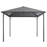 Vidaxl Arbor mam Daach 3x3 m Aluminium Anthrakaprad faarweg