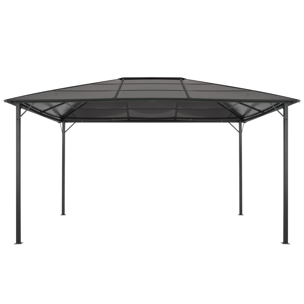 Vidaxl arbor mat Daach 4x3x2.6 m Aluminum Black