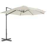 Parasol flotante Vidaxl con poste de aluminio 300 cm de arena