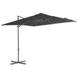 Vidaxl pływający parasol ze stalowym biegunem 250x250 cm antracytowym