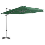 Vidaxl schwimmend Parasol mit Stahlpol 300 cm Grün