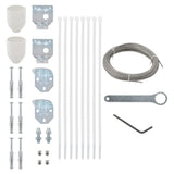 Vidaxl Balcony Bildschirmzubehör Set 29-piefe