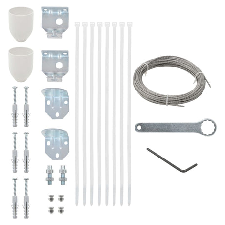 Vidaxl Balcony Bildschirmzubehör Set 29-piefe