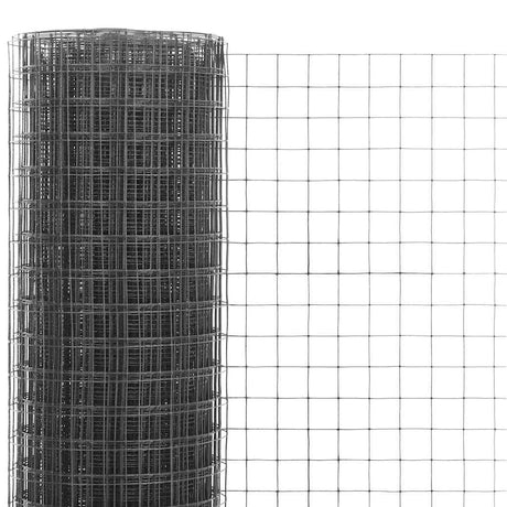 Vidaxl -Hühnerdraht 10x0,5 m Stahl mit PVC -Beschichtung grau