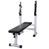 VidaXL Training Bank with weight rack and dumbbell set 60.5 kg